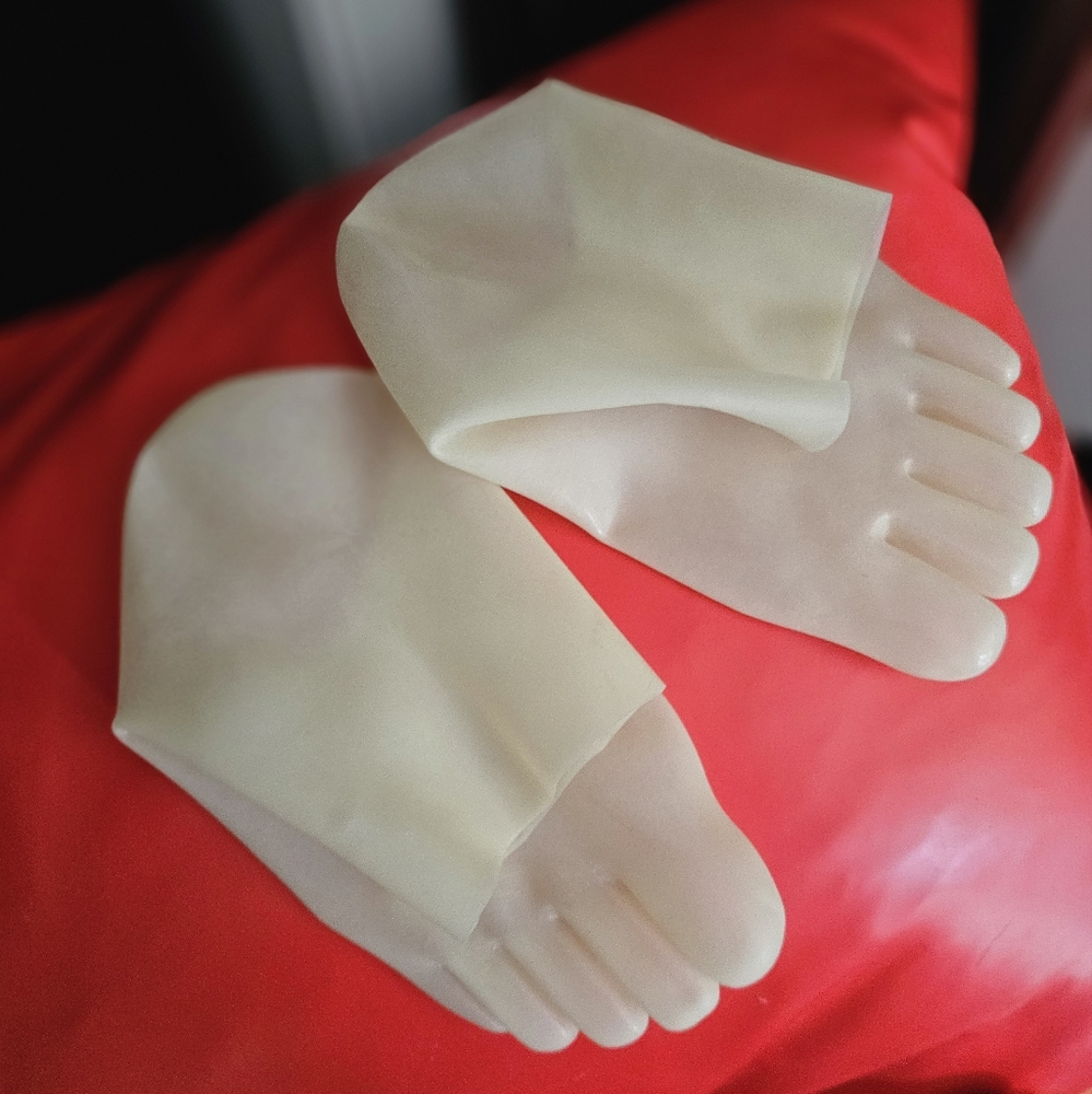 100% Real Latex Mens Socks Large